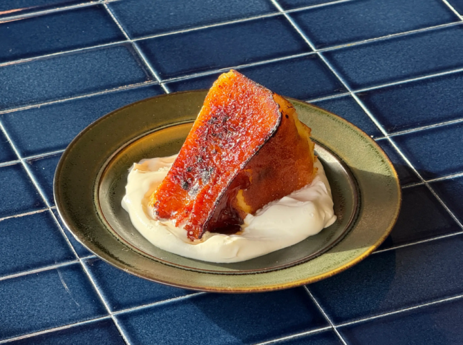 Salted Brulee Basque Cheesecake